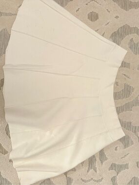 Rebecca Taylor White A-Line Mini Skirt